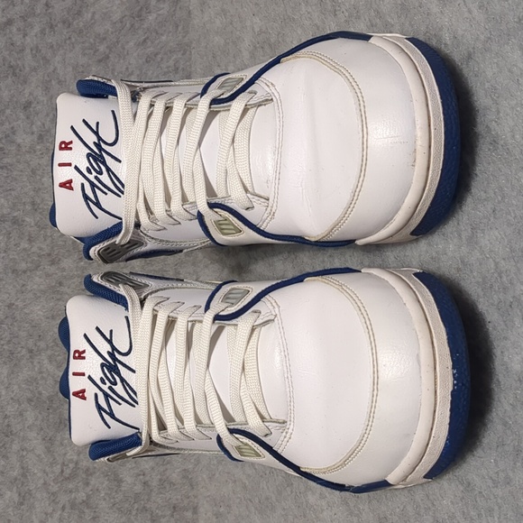 Nike Air Flight 89 Dark Royal Blue White Red Custom Men's Shoes Size 9.5 - Picture 2 of 10